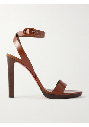 Christian Louboutin - Fanny Leather Platform Sandals - Brown - IT35,IT35.5,IT36,IT36.5,IT37,IT37.5,IT38,IT38.5,IT39,IT39.5,IT40,IT40.5,IT41,IT41.5,IT42