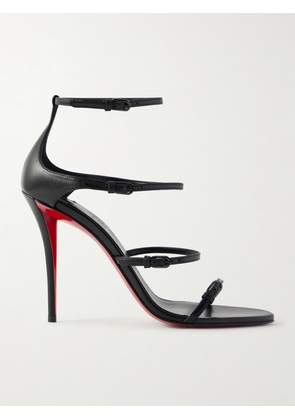 Christian Louboutin - Millennium Buckled Leather Sandals - Black - IT35,IT35.5,IT36,IT36.5,IT37,IT37.5,IT38,IT38.5,IT39,IT39.5,IT40,IT40.5,IT41,IT41.5,IT42