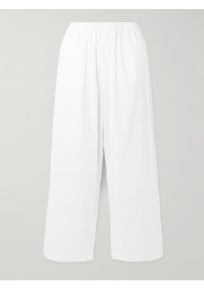 Deiji Studios - Ease Organic Cotton-poplin Pants - White - xx small,x small,small,medium,large,x large
