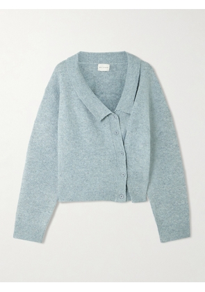 Deiji Studios - Asymmetric Knitted Cardigan - Blue - xx small,x small,small,medium,large