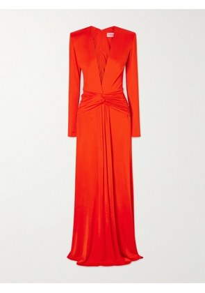 The New Arrivals Ilkyaz Ozel - Azure Satin Maxi Dress - Red - FR 34,FR 36,FR 38,FR 40,FR 42,FR 44