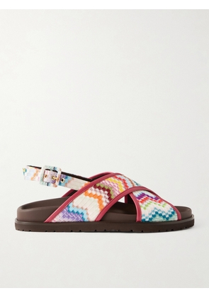 Missoni - Allan Leather-trimmed Lurex Sandals - Multi - IT35,IT36,IT37,IT38,IT39,IT40,IT41
