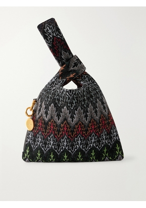 Missoni - Striped Lurex Shoulder Bag - Black - One size
