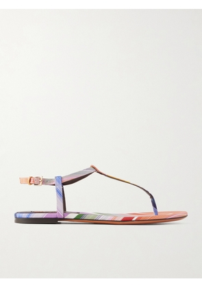 Missoni - Leen Striped Twill Sandals - Multi - IT35,IT36,IT37,IT38,IT39,IT40,IT41
