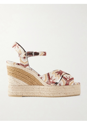 Missoni - Carmen Striped Woven Wedge Sandals - Neutrals - IT35,IT36,IT37,IT38,IT39,IT40,IT41