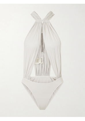 Rick Owens - Miami Gathered Cotton-jersey Bodysuit - White - IT38,IT40,IT42,IT44,IT46