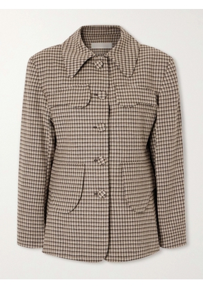 DESTREE - Tamara Plaid Wool-blend Blazer - Brown - x small,small,medium,large