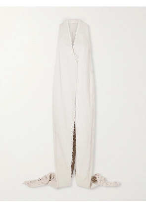 Rick Owens - Cyclops Distressed Denim Coat - White - IT38,IT40,IT42,IT44,IT46,IT48