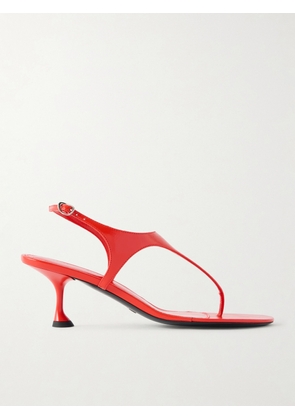 Proenza Schouler - Glossed Leather Sandals - Orange - IT36,IT37,IT37.5,IT38,IT38.5,IT39,IT39.5,IT40,IT41,IT42