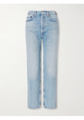 AGOLDE - '90s Pinch Waist Cropped High-rise Straight-leg Jeans - Blue - 23,24,25,26,27,28,29,30,31,32