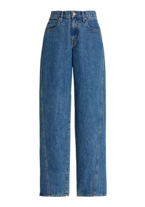 SLVRLAKE Tess Long Rigid Low-Rise Curve-Leg Jeans - Moda Operandi