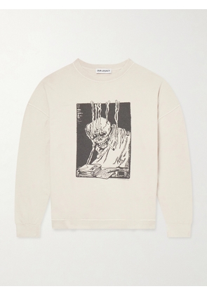 Our Legacy - Slack Printed Cotton-Blend Jersey Sweatshirt - Men - Neutrals - IT 44