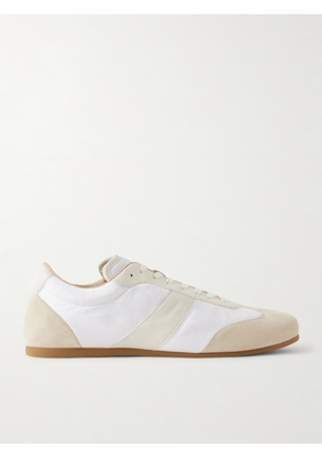 LEMAIRE - Leather-Trimmed Suede and Shell Sneakers - Men - White - EU 39