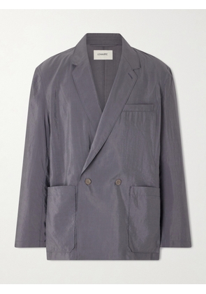 LEMAIRE - Double-Breasted Silk-Blend Blazer - Men - Gray - IT 46
