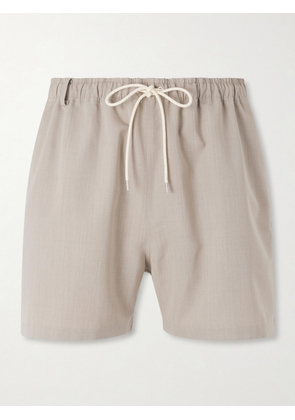 Auralee - Wool Drawstring Shorts - Men - Neutrals - 3