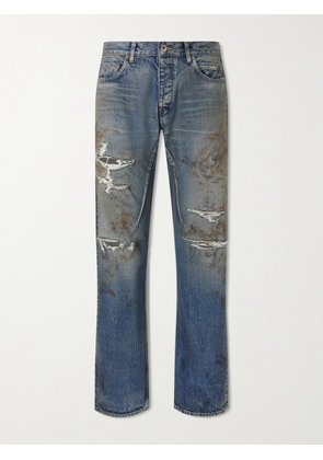 DRKSHDW By Rick Owens - Kurdt Straight-Leg Distressed Jeans - Men - Blue - UK/US 28