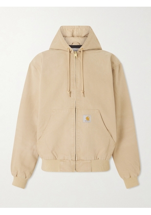 Carhartt WIP - OG Active Logo-Appliqued Organic Cotton-Canvas Jacket - Men - Neutrals - XS