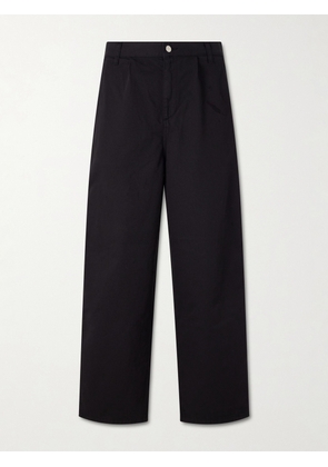 Carhartt WIP - Holden Wide-Leg Organic Cotton-Twill Trousers - Men - Black - XS