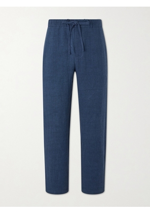 De Bonne Facture - Lounge Straight-Leg Linen and Wool-Blend Suit Trousers - Men - Blue - IT 46