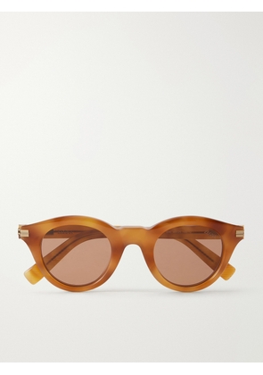 Zegna - Round-Frame Acetate Sunglasses - Men - Brown