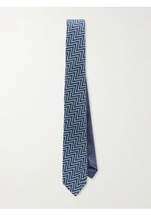 Missoni - 7cm Silk-Jacquard Tie - Men - Blue