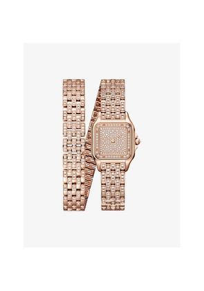 Crwjpn0062 Panthère De Cartier Small 18ct Rose-Gold and 3.28ct Diamond Quartz Watch