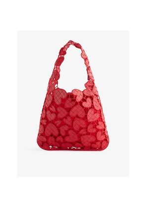 Womens Bottega Veneta Heart Cut-Out Leather Tote Bag