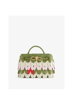 Womens Bottega Veneta Andiamo Leather Clutch Bag