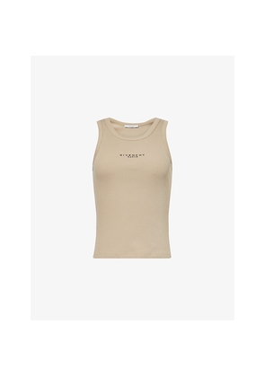 Womens Givenchy Logo-Print Stretch-Rib Cotton Tank Top