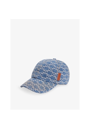 Mens Sandro Cross-Motif Denim Baseball Cap