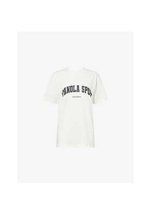 Womens Adanola Logo-Print Oversized Cotton T-Shirt