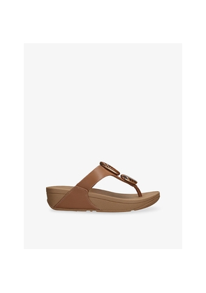 Womens Fitflop Lulu Marble Leather Sandals