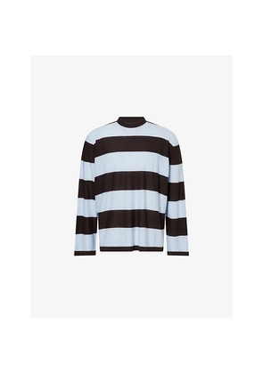 Mens Bottega Veneta Striped Crewneck Cashmere Jumper
