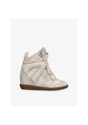 Womens Isabel Marant Bekett Suede High-Top Trainers