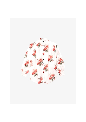 Womens The Kooples Floral-Print Relaxed-Fit Woven Shirt