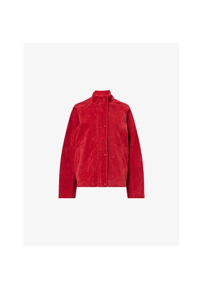 Womens Sisters & Seekers Lady Long-Sleeve Faux-Suede Jacket