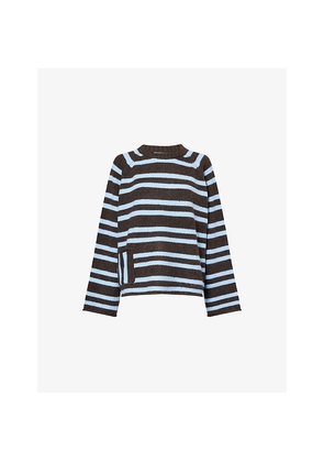 Womens Sisters & Seekers Jumble Stripe Knitted Jumper