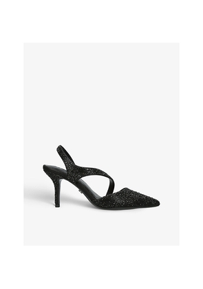 Womens Carvela Symmetry Jewel-Embellished Heeled Court Shoes