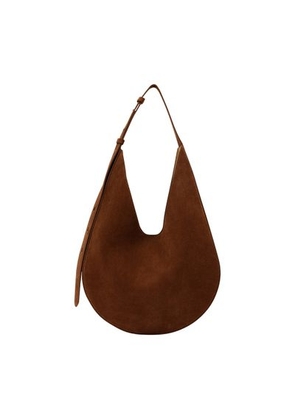 Suede hobo bag