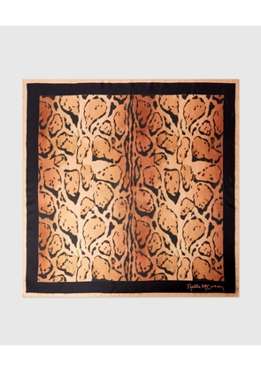 Stella McCartney - Cloud Leopard Print Square Scarf,