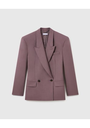 Stella McCartney - Canvas Double-Breasted Waisted Jacket, , Size: 40