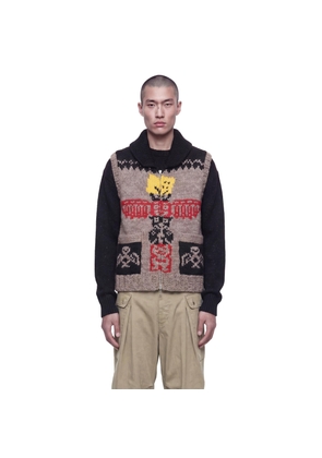 Hand Knit Peckish Totem Pole Vest