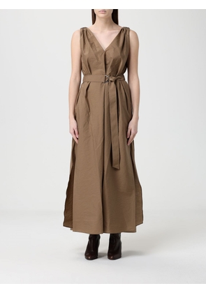 Dress BRUNELLO CUCINELLI Woman color Sand