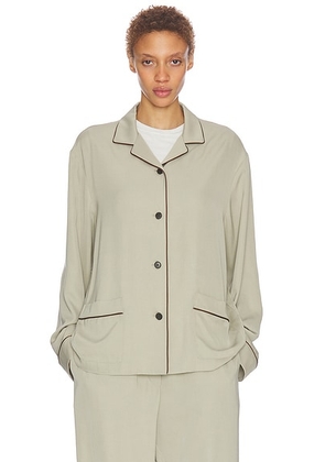 The Row Clarinda Shirt in Cloudy Beige - Beige. Size 0 (also in 2, 4, 6, 8).