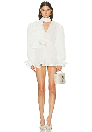 Rowen Rose Mini Dress in White - White. Size 34 (also in ).