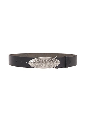 Pleasures Bubble Logo Belt in Black - Black. Size M/L (also in S/M).