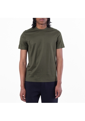 Emporio Armani Logo Tape Lyocell-Blend T-Shirt