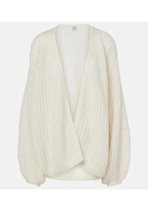 Toteme Open-front mohair-blend cardigan