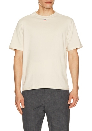 Commission Reversed Tee in Beige - White. Size L (also in M, XL).