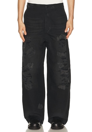 Acne Studios Plass Mending Jean in Black - Black. Size 46 (also in 48, 50, 52).